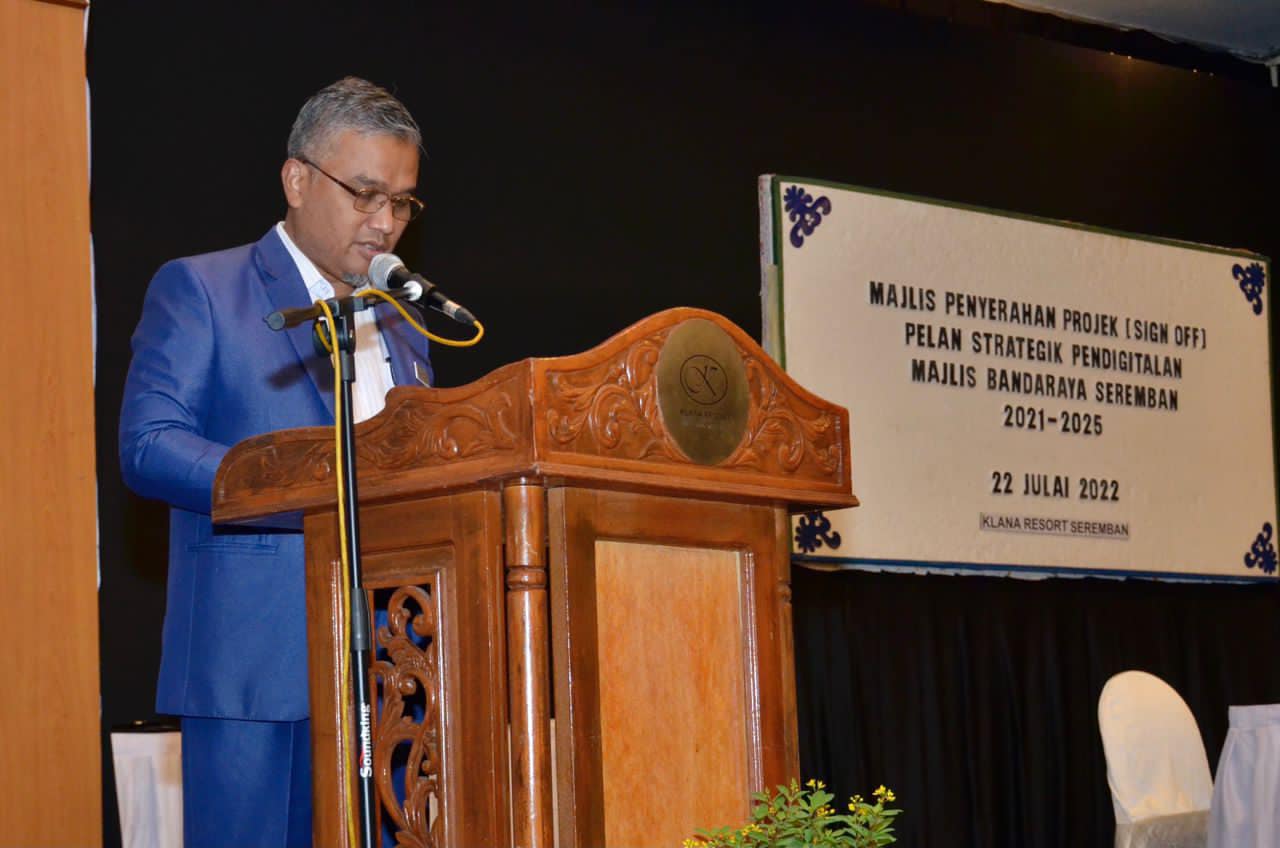 MAJLIS PENYERAHAN PROJEK (SIGN OFF) PELAN STRATEGIK PENDIGITALAN (PSP) MAJLIS BANDARAYA SEREMBAN 2021-2022