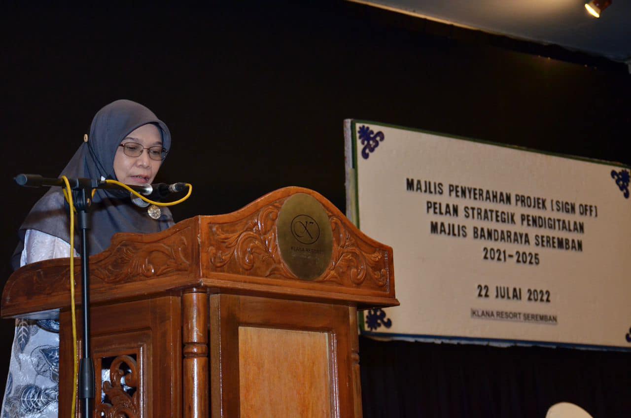 MAJLIS PENYERAHAN PROJEK (SIGN OFF) PELAN STRATEGIK PENDIGITALAN (PSP) MAJLIS BANDARAYA SEREMBAN 2021-2022