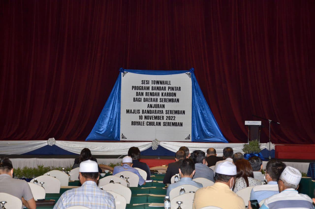 MAJLIS PERASMIAN PENUTUP SESI TOWNHALL PROGRAM BANDAR PINTAR DAN RENDAH KARBON BAGI DAERAH SEREMBAN ANJURAN MAJLIS BANDARAYA SEREMBAN 2022
