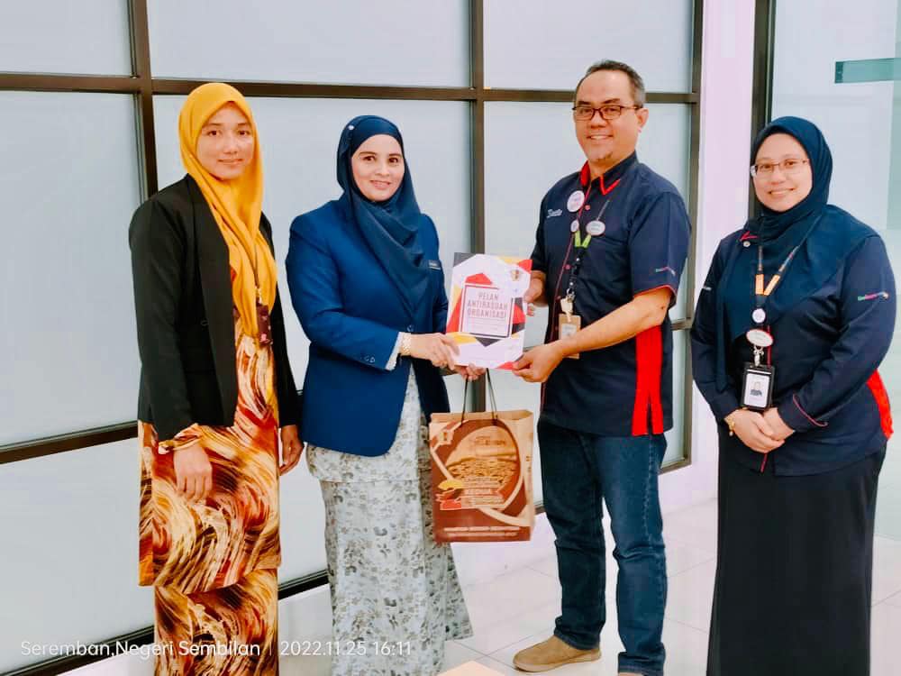 KUNJUNGAN HORMAT UNIT INTEGRITI SP SETIA SDN BHD, SYARIKAT GLC .