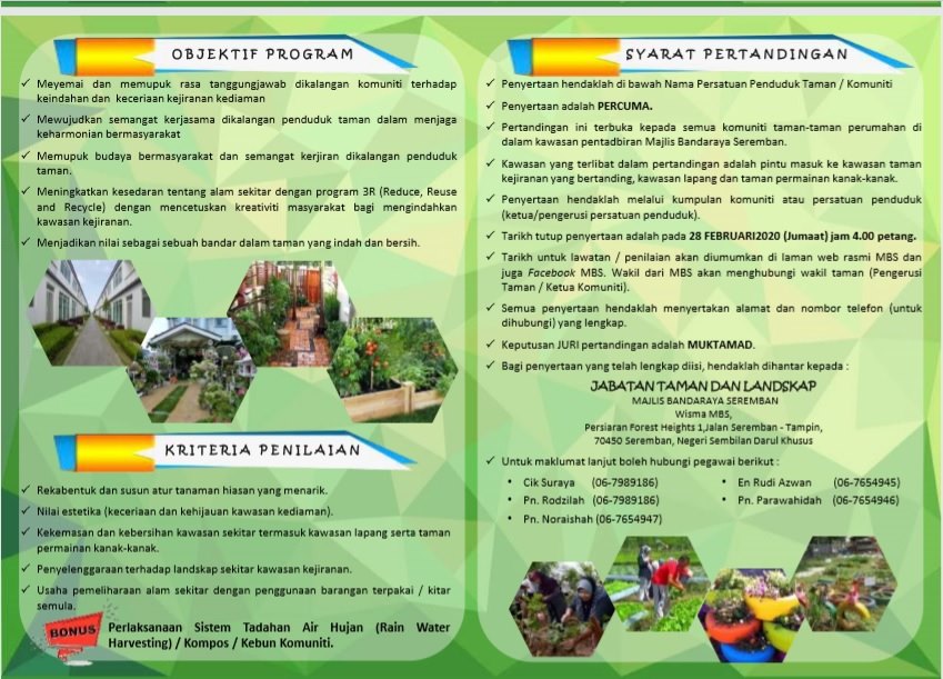 Pertandingan Landskap Komuniti Indah 