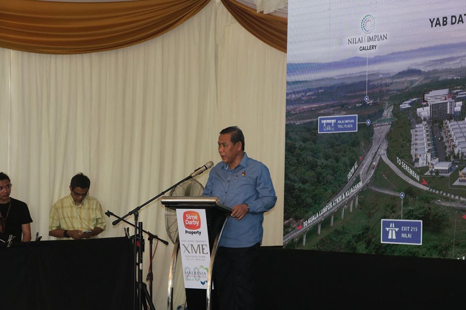 MAJLIS PECAH TANAH PUSAT PERDAGANGAN XME SIME DARBY PROPERTY NILAI IMPIAN