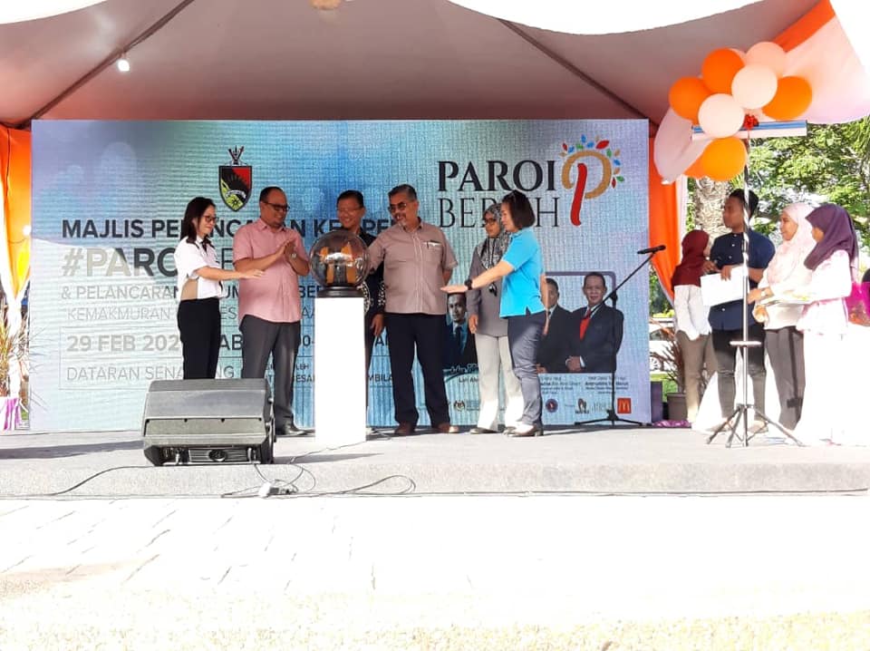 MAJLIS PELANCARAN KEMPEN #PAROIBERSIH2020 & PELANCARAN PERUMAHAN BEBAS DADAH
