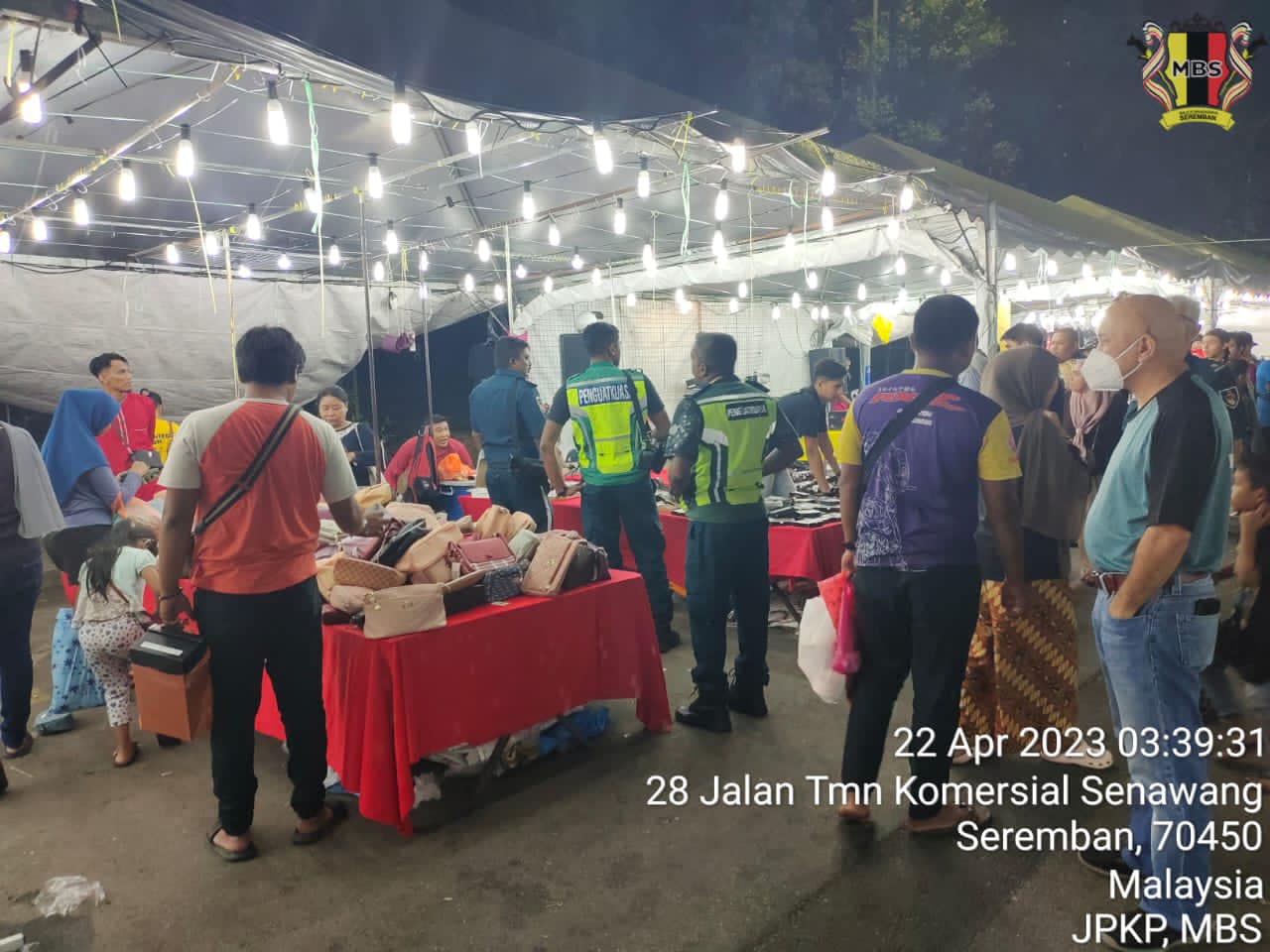 OPERASI BERSEPADU BAZAR AIDILFITRI DATARAN SENAWANG 1444H / 2023M