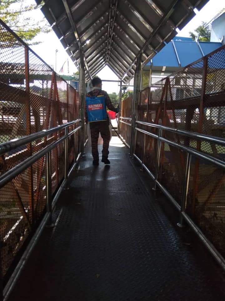 DISINFEKSI KAWALAN NOVEL CORONAVIRUS COVID - 19 OLEH JABATAN BOMBA DAN PENYELAMAT MALAYSIA, NEGERI SEMBILAN