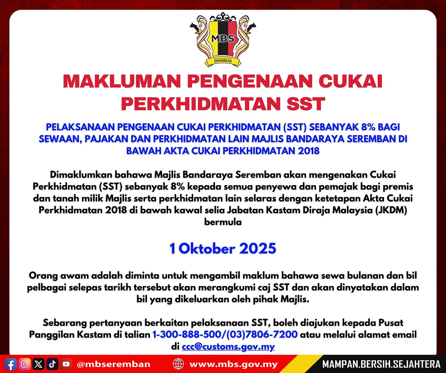 pengenaan cukai sst