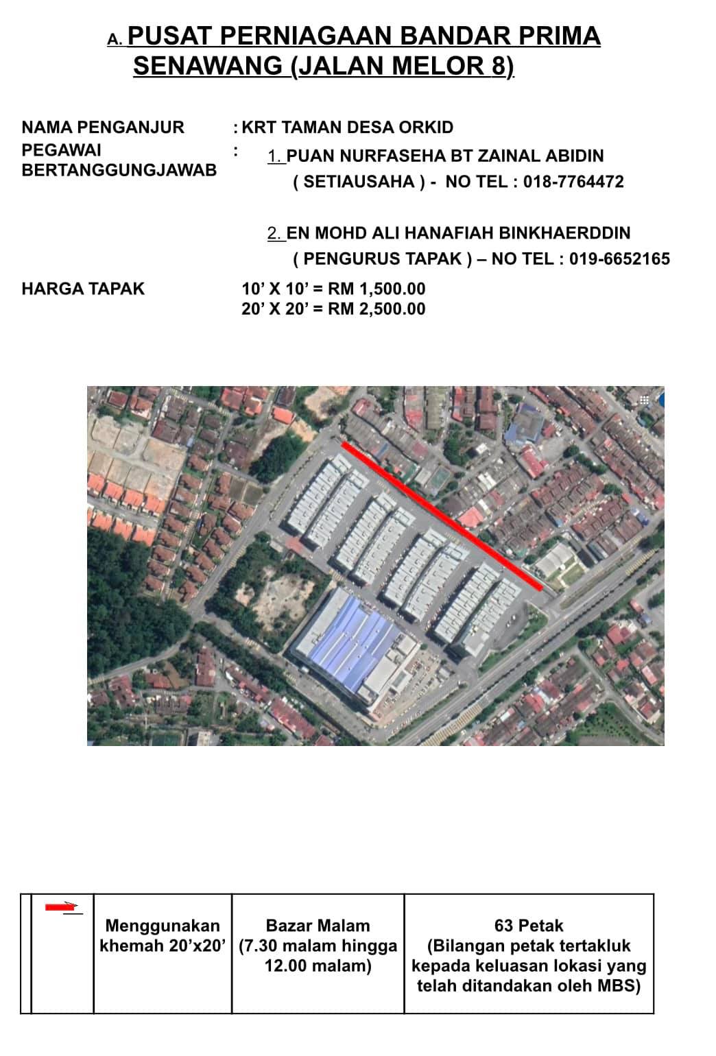 PUSAT PERNIAGAAN BANDAR PRIMA SENAWANG (JALAN MELOR 8)