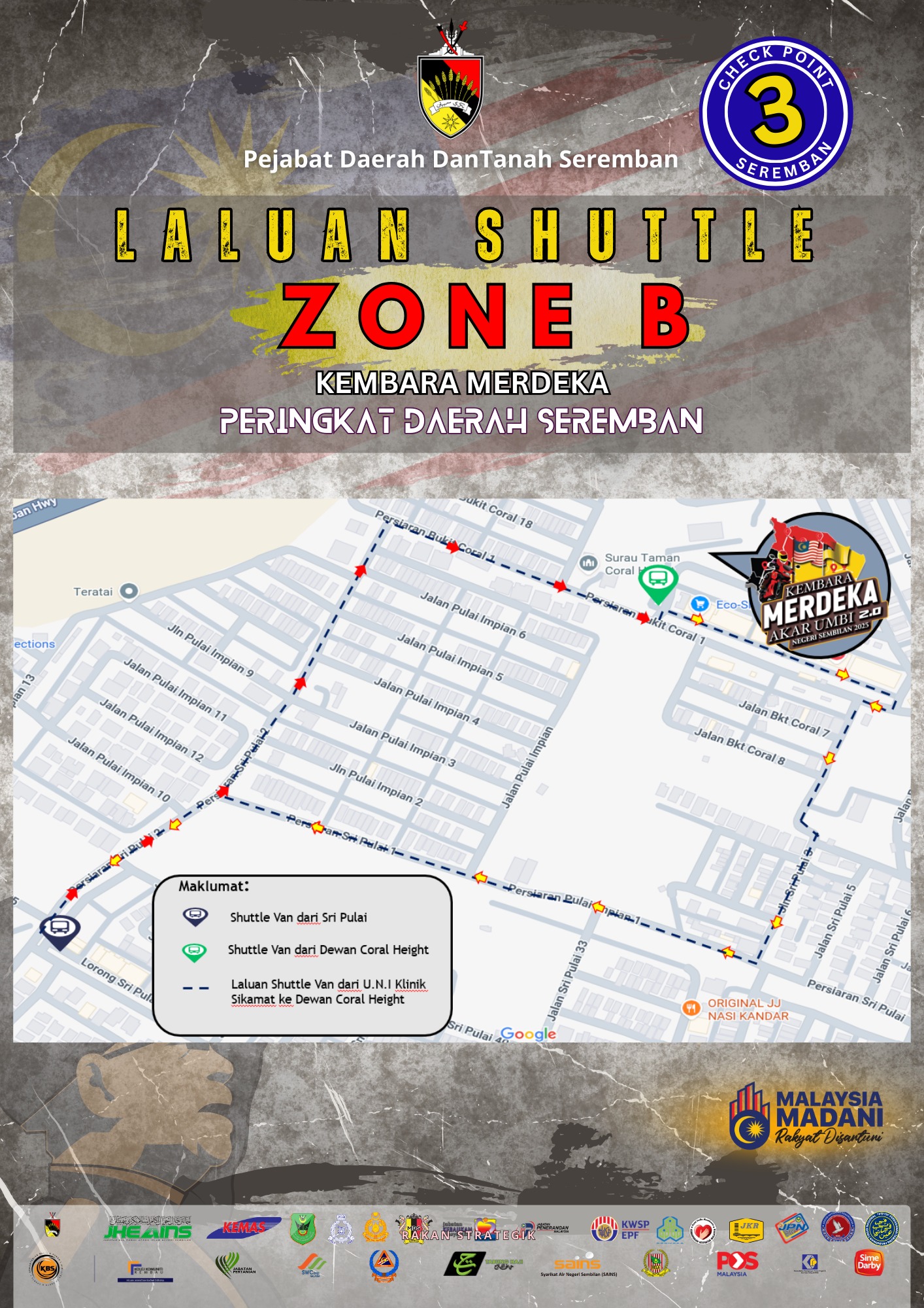 PERKHIDMATAN SHUTTLE VAN DISEDIAKAN DI DUA LALUAN KE DEWAN CORAL HEIGHT