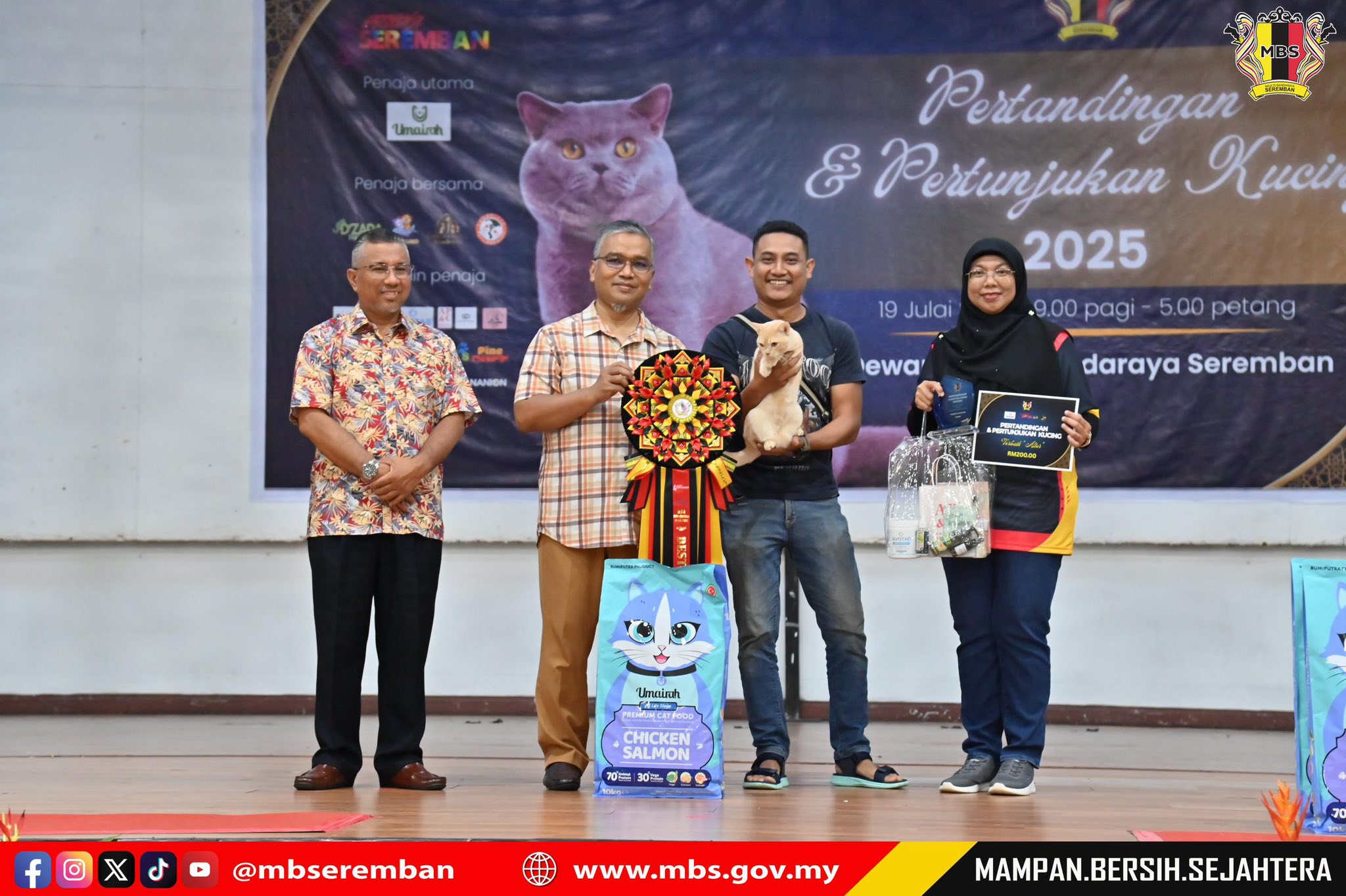 PERTANDINGAN & PERTUNJUKAN KUCING SEMPENA ULANG TAHUN KE-5 MAJLIS BANDARAYA SEREMBAN 2025