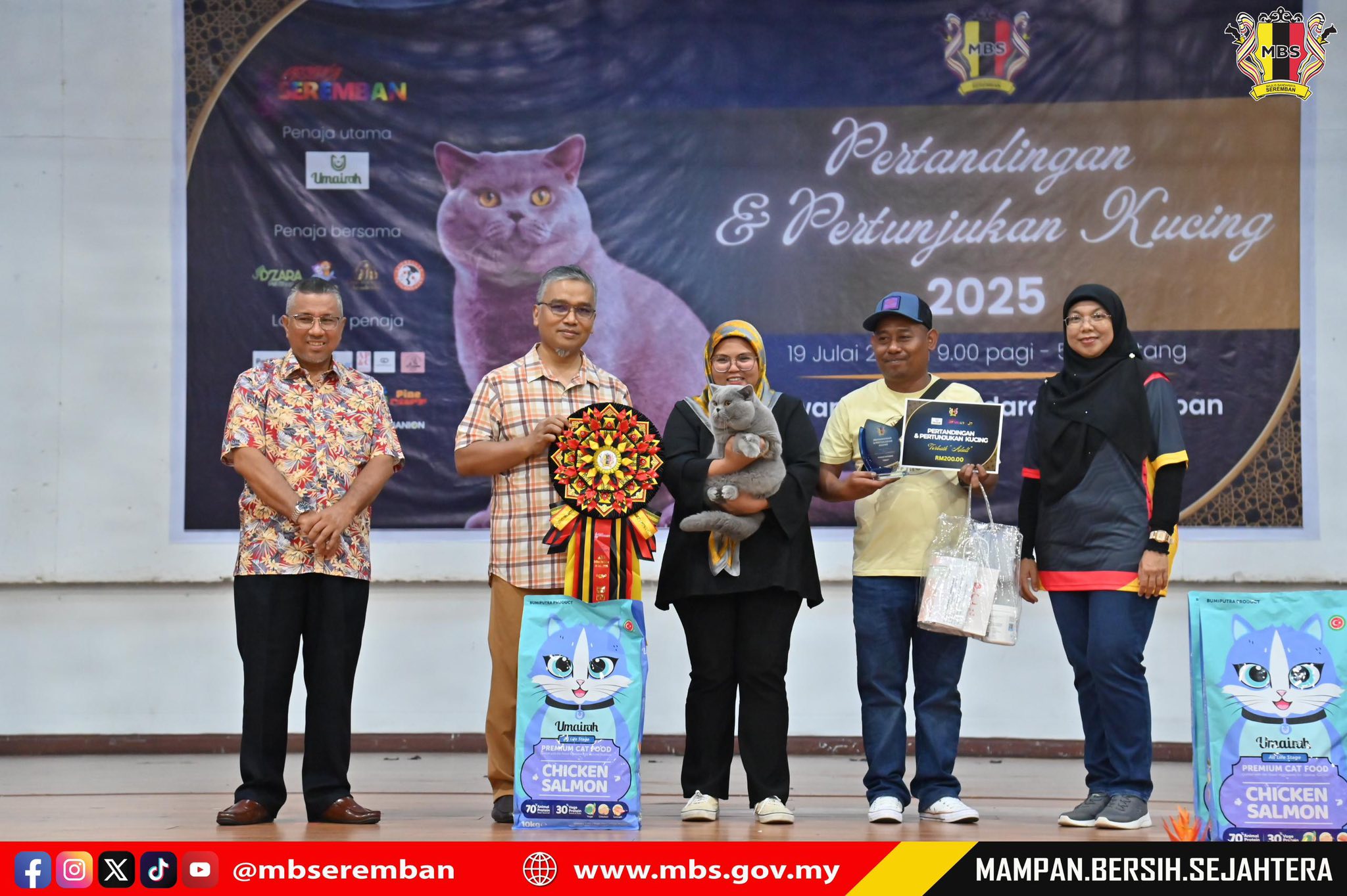 PERTANDINGAN & PERTUNJUKAN KUCING SEMPENA ULANG TAHUN KE-5 MAJLIS BANDARAYA SEREMBAN 2025