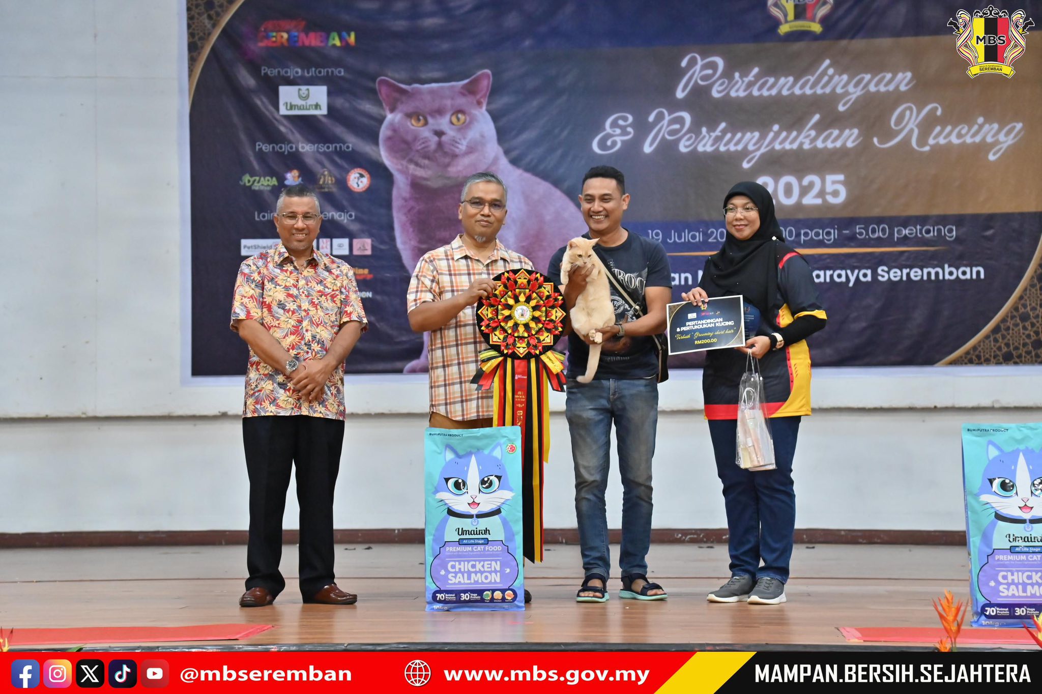 PERTANDINGAN & PERTUNJUKAN KUCING SEMPENA ULANG TAHUN KE-5 MAJLIS BANDARAYA SEREMBAN 2025