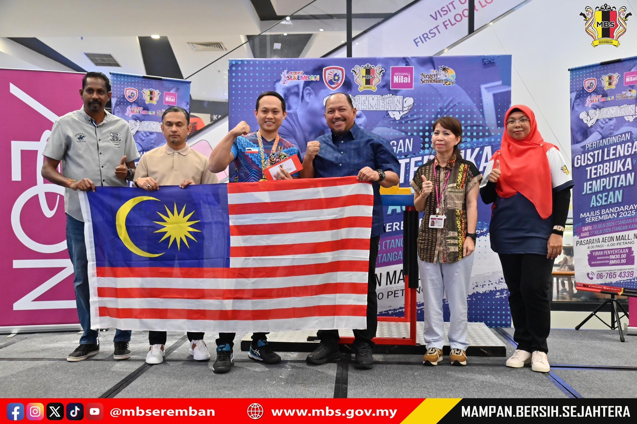 PERTANDINGAN GUSTI LENGAN TERBUKA JEMPUTAN ASEAN MAJLIS BANDARAYA SEREMBAN 2025