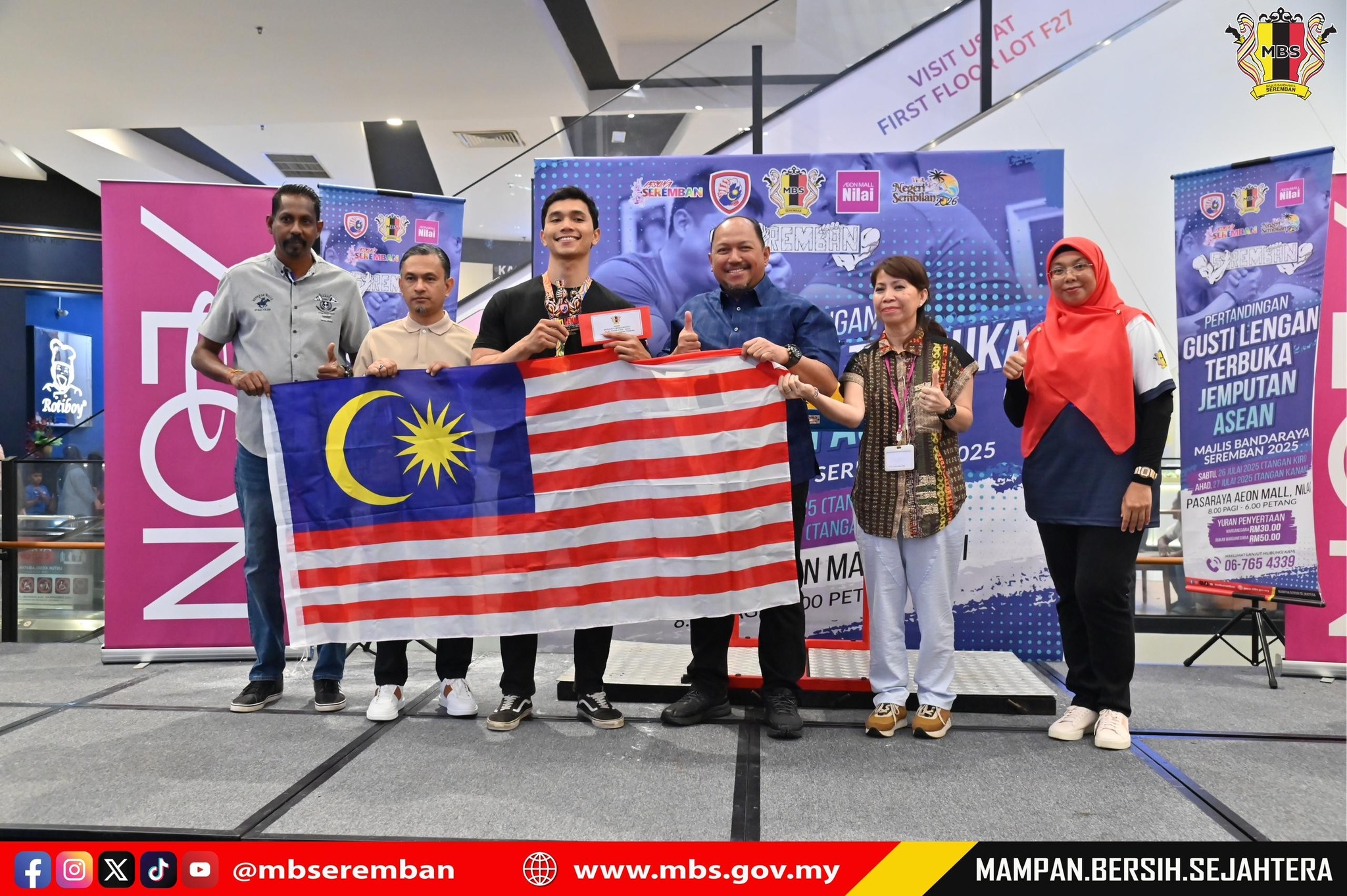 PERTANDINGAN GUSTI LENGAN TERBUKA JEMPUTAN ASEAN MAJLIS BANDARAYA SEREMBAN 2025