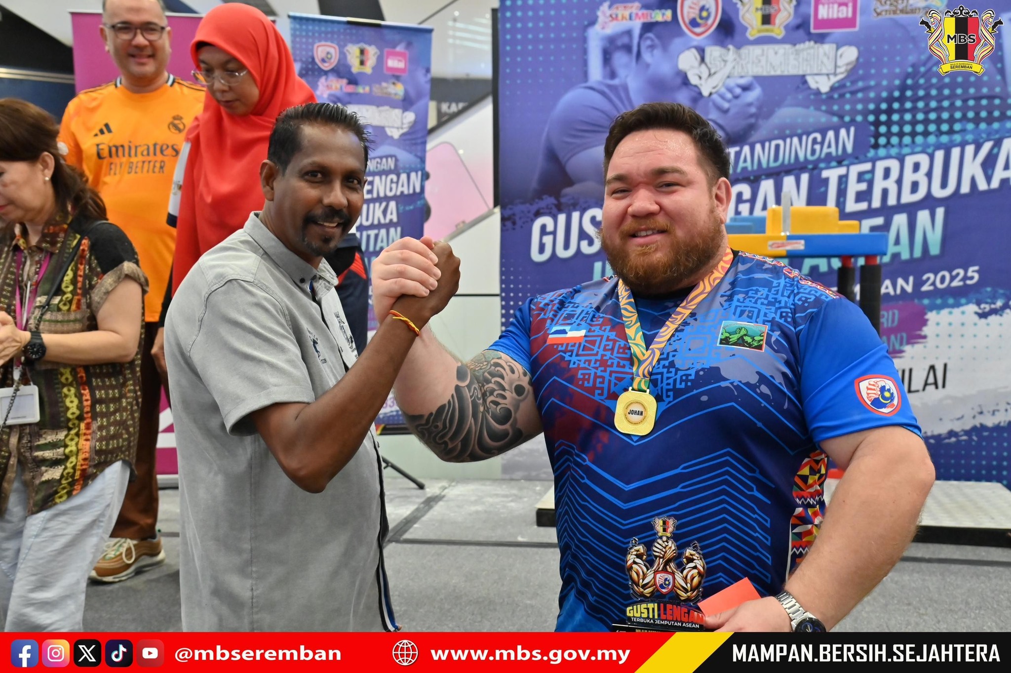 PERTANDINGAN GUSTI LENGAN TERBUKA JEMPUTAN ASEAN MAJLIS BANDARAYA SEREMBAN 2025