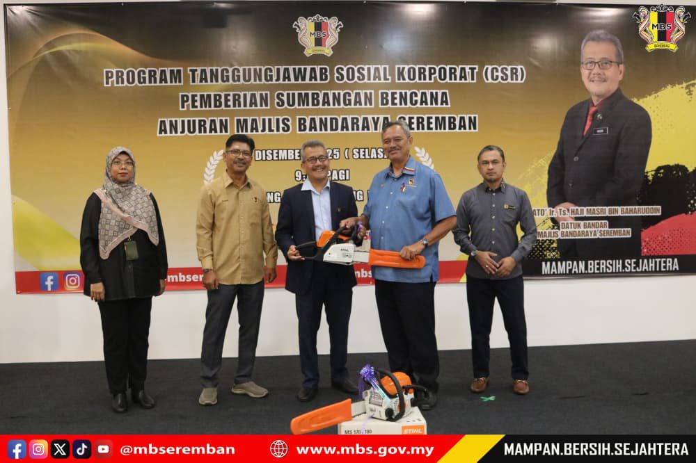 PROGRAM TANGGUNGJAWAB SOSIAL (CSR) PEMBERIAN SUMBANGAN BENCANA ANJURAN MAJLIS BANDARAYA SEREMBAN
