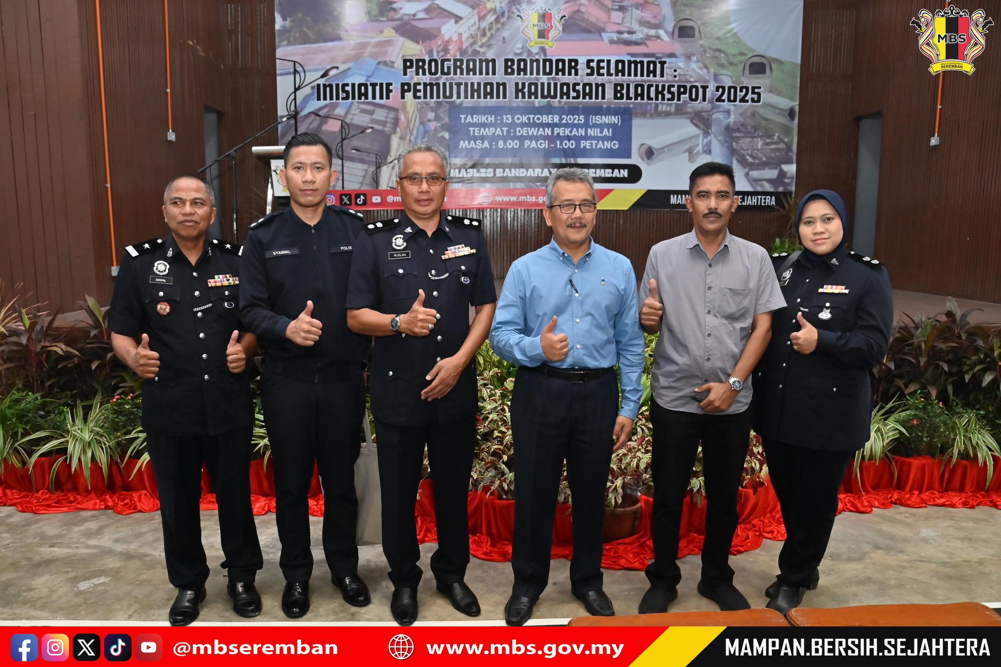 TOWNHALL PROGRAM BANDAR SELAMAT-INISIATIF PEMUTIHAN KAWASAN BLACKSPOT 2025 BERSAMA KOMUNITI SETEMPAT