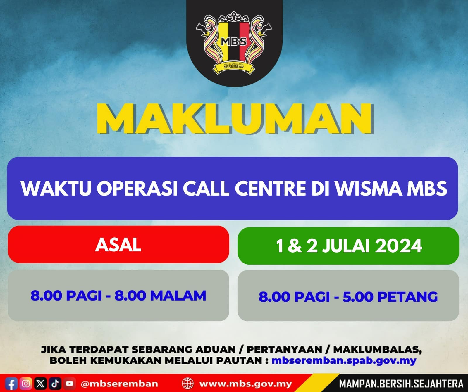Waktu Operasi Call Center