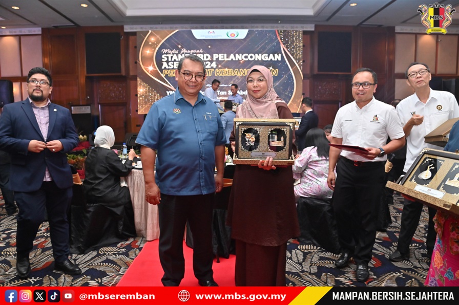MAJLIS BANDARAYA SEREMBAN TELAH MENERIMA ANUGERAH ASEAN CLEAN TOURIST CITY STANDARD 2024 - 2026 PERINGKAT KEBANGSAAN