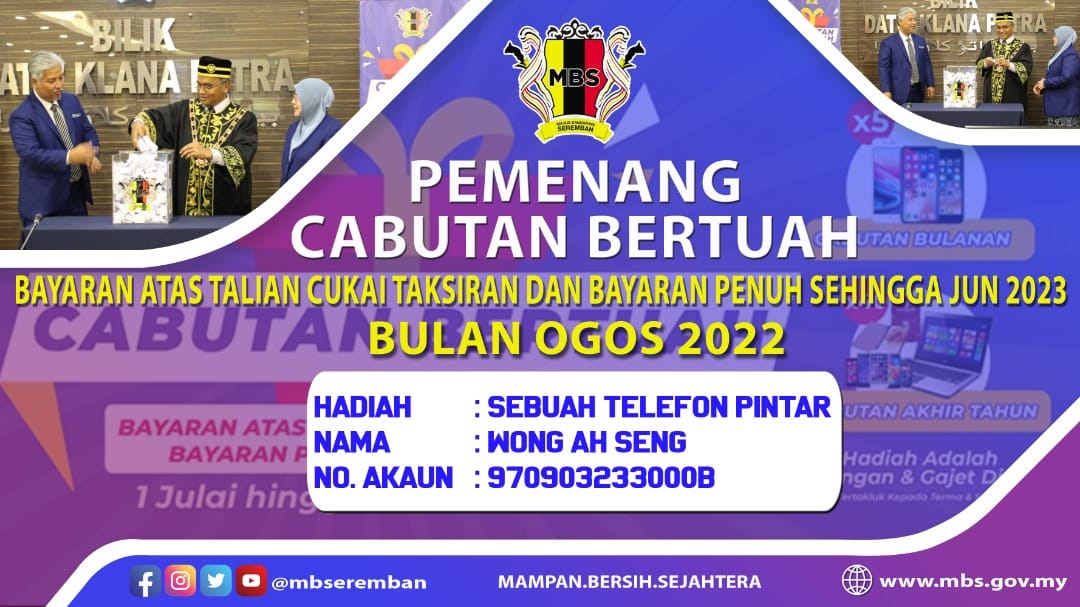 NAMA PEMENANG CABUTAN BERTUAH
