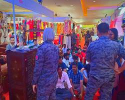 MPS tlh mengadakan satu operasi bersepadu bsama Jbtn Imigresen di Pusat Membeli Belah Palm Mall