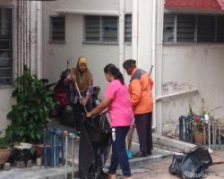 Program Gotong Royong di Rumah Pangsa Templer 2