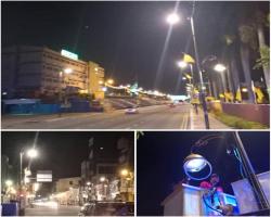 Pasukan Kejuruteraan Majlis Bandaraya Seremban masih lagi bertungkus lumus membaiki lampu untuk kesejahteraan penduduk Seremban