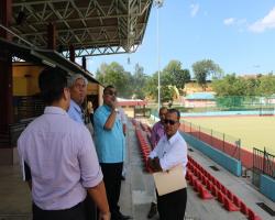 YBhg. Dato’ Haji Zazali bin Salehudin Datuk Bandar Majlis Bandaraya Seremban telah mengadakan Sesi Lawatan Turun Padang ke Stadium Hoki, Seremban 2