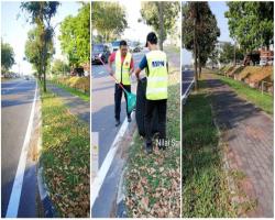 Task Force pembersihan di sekitar Persiaran Pusat Bandar Nilai pada 02 Mac 2020 (Isnin)