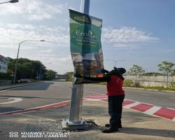 KERJA-KERJA MENURUNKAN POSTER/BUNTING/BANNER HARAM & TAMAT TEMPOH