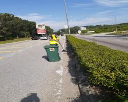KERJA - KERJA PEMBERSIHAN JALAN JKR