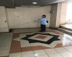 KERJA PEMBERSIHAN TEROWONG PEJALAN KAKI KTM SEREMBAN