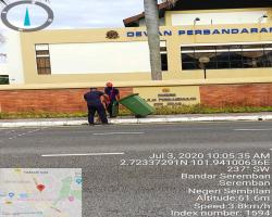 KERJA-KERJA PEMBERSIHAN JALAN JKR