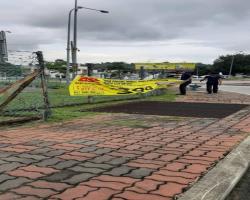 KERJA-KERJA MENURUNKAN POSTER BUNTING BANNER HARAM & TAMAT TEMPOH