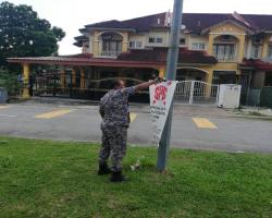 PEMANTAUAN POSTER BUNTING BANNER HARAM & TAMAT TEMPOH