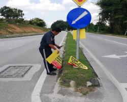 PEMANTAUAN POSTER BUNTING BANNER HARAM & TAMAT TEMPOH