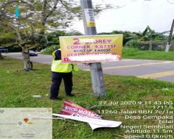 PEMANTAUAN POSTER BUNTING BANNER HARAM & TAMAT TEMPOH