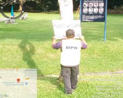 KERJA-KERJA MENURUNKAN POSTER BUNTING BANNER HARAM & TAMAT TEMPOH