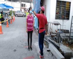 OPERASI PEMERIKSAAN SUHU & PEMATUHAN JARAK SOSIAL