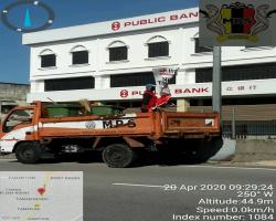 KERJA-KERJA MENURUNKAN POSTER/BUNTING/BANNER HARAM & TAMAT TEMPOH