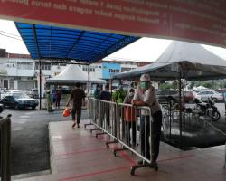 OPERASI PEMERIKSAAN SUHU &  PEMATUHAN JARAK  SOSIAL