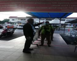 OPERASI PEMERIKSAAN SUHU &  PEMATUHAN JARAK  SOSIAL