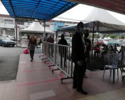 OPERASI PEMERIKSAAN SUHU &  PEMATUHAN JARAK  SOSIAL