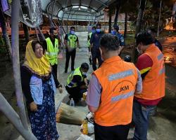 OPERASI BERSEPADU MENYANTUNI GELANDANGAN DI KAWASAN SEREMBAN BERSAMA PIHAK JABATAN KEBAJIKAN MASYARAKAT  Tarikh : 29 APRIL 2020 Masa : 9.00 malam - 12.00 tengah malam  Lokasi : Pusat Perlindungan Sementara Gelandangan, Dewan Orang Ramai Taman Tasik Jaya  Gelandangan-gelandangan tersebut telah ditempatkan di Pusat Perlindungan Sementara Gelandangan sepanjang tempoh PKP. 