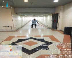 KERJA-KERJA PEMBERSIHAN INFRASTRUKTUR AWAM DI TEROWONG PEJALAN KAKI KTM - TERMINAL 1