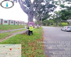 KERJA-KERJA MENURUNKAN POSTER, BUNTING, BANNER HARAM & TAMAT TEMPOH