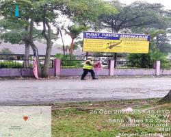 KERJA-KERJA MENURUNKAN POSTER, BUNTING, BANNER HARAM & TAMAT TEMPOH