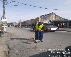 KERJA-KERJA PEMBERSIHAN JALAN JKR