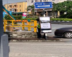 KERJA-KERJA MENURUNKAN POSTER, BUNTING, BANNER HARAM & TAMAT TEMPOH