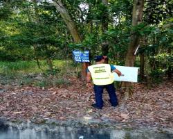 KERJA-KERJA MENURUNKAN POSTER, BUNTING, BANNER HARAM & TAMAT TEMPOH