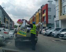 KERJA-KERJA MENURUNKAN POSTER, BUNTING, BANNER HARAM & TAMAT TEMPOH